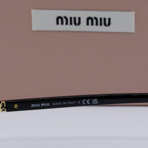Final Price! Miu Miu MU11ZSF 16K07O Black/Olive Green Sunglasses